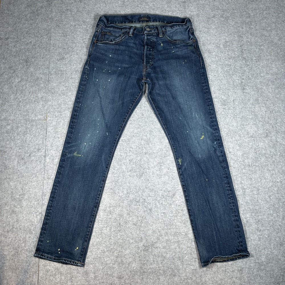 Polo Ralph Lauren Varick Slim Straight Denim Jeans Mens 30x30(29x29) Medium
